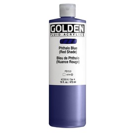 Golden : Fluid Acrylic Paint : 473ml (16oz) : Phthalo Blue Red Shade