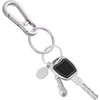 12 PCS Metal Keychain Carabiner Clip Keyring Key Ring Chain