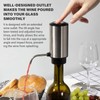 Elektrischer Wein Dekanter,Wiederaufladbarer Weinspender,Elektrischer Weinbelüfter mit Abschließbarem Weinstopper,Elektrischer Weinausgießer,Elektrischer Weinspender