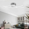 LED Wavy Ceiling Light 140LED Modern Ceiling Lamp for Bedroom