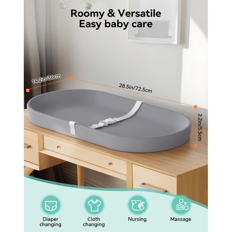 COMOMY Baby Changing Pad for Dresser - Wipeable Changing Pad