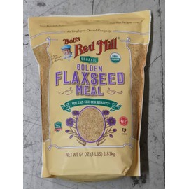 64oz Organic Whole Ground Golden Flaxseed Meal Bob's Red Mill (4 Pounds Total)