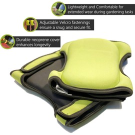 PDL – Pegdev - Memory Foam Garden Knee Pads with Neoprene Cover Durable Design Velcro Fastening for Secure Fit Comfortable Protection for Kneeling
