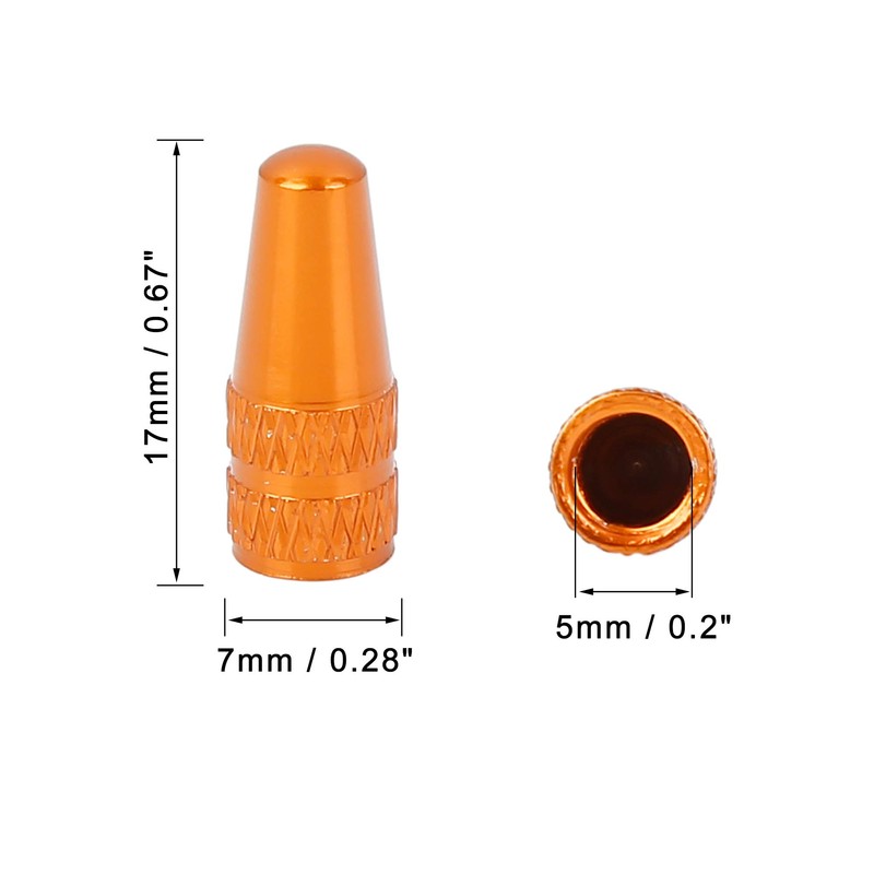 X AUTOHAUX 4pcs French Type Valve Caps Bicycle Tire Valve
