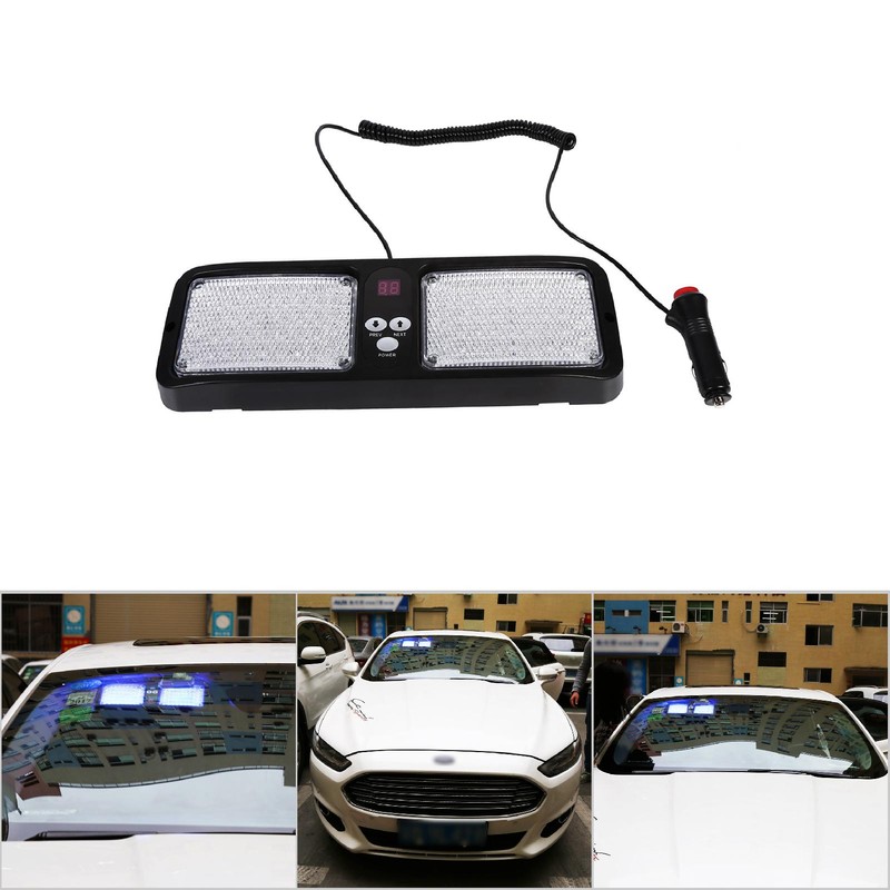 86LED Emergency Beacon Vehicle Car Truck Sun Visor Strobe Flash