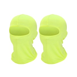 Xeoxarel 2 Pack Balaclava Face Mask, Summer Cooling Neck Gaiter, UV Protector Motorcycle Ski Scarf for Men/Women Yellow