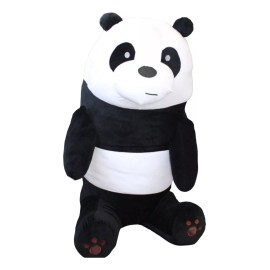 Teddy Babys Oso Panda Sentado Escandaloso Peluche Ultrasuave X 8ocm