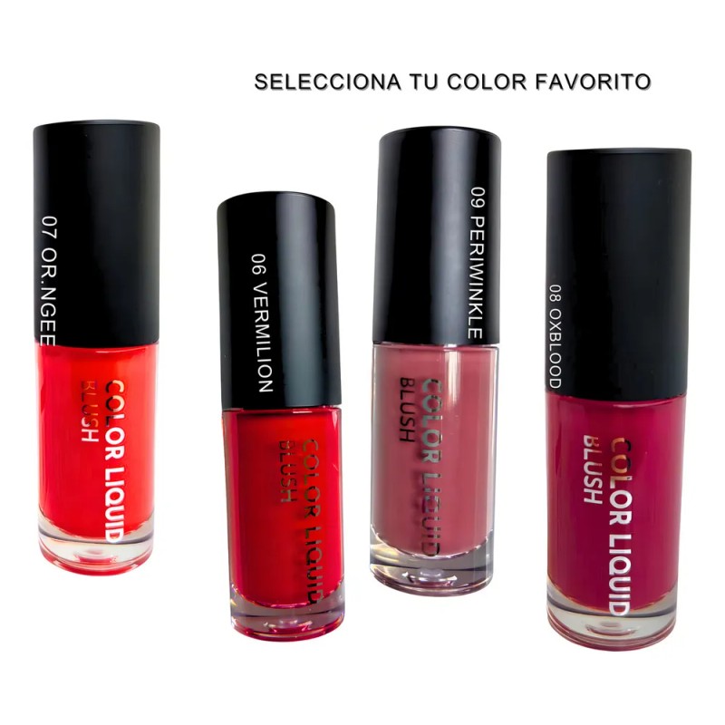 MF Cosmetics Rubor Líquido Color Liquid Blush Periwinkle Mate 4mL
