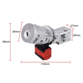 Bohaner Ignition Lock Switch Ignition Lock Barrel Starter Switch Ignition Switch with Key 7701208408 8200214168 806010030R N0502064 N0502060 N0502057 for Trafic Clio Kangoo Master