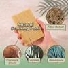32 Pack Natural Scouring Pads, Coconut Husk Non Scratch Dish