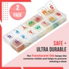 Weekly Pill Box - Large - Pack of 2