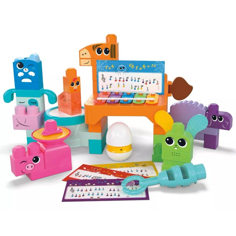 Mega Bloks Sensory Features Construcción Granja Musical