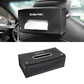 Civic Compatible Car Tissue Case, Compatible with Box Tissue/Soft Pack, 26*17*19cm, Car Tissue Holder for CIVIC FL/FK Series, e:HEV EX RS LX, Tissue Cover for Armrest/Headrest, Easy Replacement