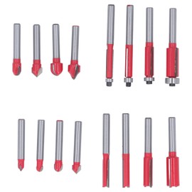 16Pcs Router Bits Set Kit DIYer Woodworking Tools for Electric Router Trimming Engraving Machine