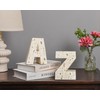 Kakizzy Book Ends for Shelves, Modern AZ Style Letter Bookends