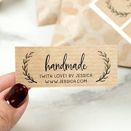 XOXOKristen Handmade with Love Stickers, Small Business Labeling Stickers, Kraft Label Stickers, Business Packaging Stickers, Handmade Packaging Sticker