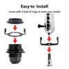 2 Set Lamp Harp Holder, Lamp Shade Holder with Replaceable