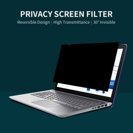 Privacy Screen Filter Reversible High-transmittance 30° Invisible Anti-UV Anti-glare Film for 14'' Laptop with 16:9 Aspect Ratio