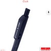 RADIUS Tri Click Retractable Ballpoint Pens, BLACK, Fine Point (0.7mm),