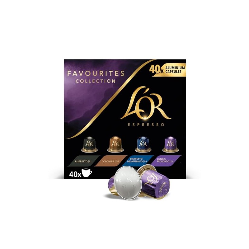 L'OR Espresso Favourites Variety Box Coffee Pods x40