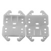 AXLIZER 6PCS Plastic Drawer Guides, Drawer Rail, Center Mount Dresser