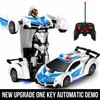 2.4GHz RC Transforming Car Robot Toy – One-Button Deformation Racing