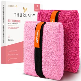 THURLADY Exfoliating Body Scrubber, Rough Body Scrubber Exfoliator, 2 Pack
