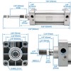 Baomain Pneumatic Air Cylinder SC 63 X 100,PT 3/8, Bore