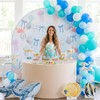 ZEYIYER 13Ft Blue Bow Starfish and Seashell Banner, Summer Coastal