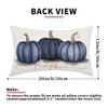 aportt Navy Blue Fall Pumpkin Lumbar Pillow Covers 12X20 Inch