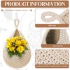 Hanging Fruit Baskets for Kitchen - 3 Pack Boho Wall