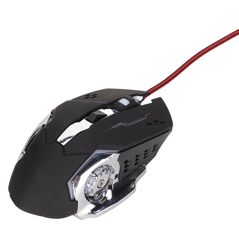 RGB Wired Gaming Mouse Side Key Design 1200DPI RGB Breathing