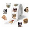 500 Hojas/rollo De Pegatinas En Rollo Con Forma De Gato,
