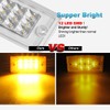 Partsam 5pcs Amber Cab Marker Lights LED Top Roof Running