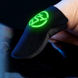 1 Pair Sweatproof Finger Sleeve for Mobile Game Finger Cover Breathable Game Controller Gaming Thumb Gloves Finger Covers Protection for Finger Tips Waterproof for Gaming Players,Gaming Accessories