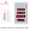 Falsche Nägel Bling Art Rot Gelnägel 24 Squoval Kunstnägel Mittel
