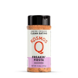 Kosmos Q Freakin’ Fiesta Seasoning | All-Purpose Spice Mix | All-Natural Southwestern Herbs & Spices | Paleo & Keto Diet Friendly Blend | Sugar-Free, MSG-Free | 5 Calories | 5.0 oz. Shaker Bottle