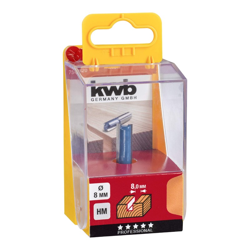 kwb 7548-20 754820 HM Professional Groove Milling Cutter (for Wood,