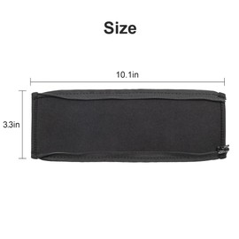 M50X Headband Cover Replacement Headband Protective Cover Compatible with Audio Technica ATH M50X M50 M50S M40X M40 M40FS M30 M30X M20X Headphones Headband Cushion Pad Cover Repair Parts (Black)