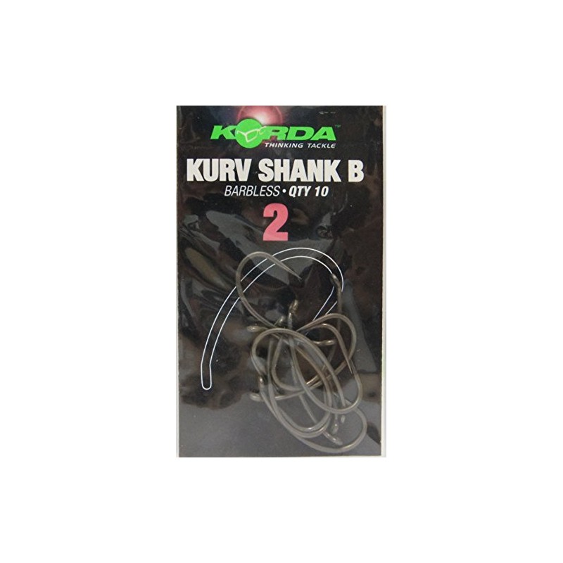 Korda Kurv Shank B Hooks - Size 2