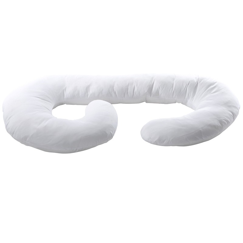 Cheer Collection White Pillowcase for J Shaped Pillow