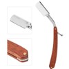 Manual Razor Professional Men Male Wooden Handle Folding Shaver Blade
