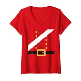 Nutcracker Costume Funny Christmas Nutcracker Costume V-Neck T-Shirt