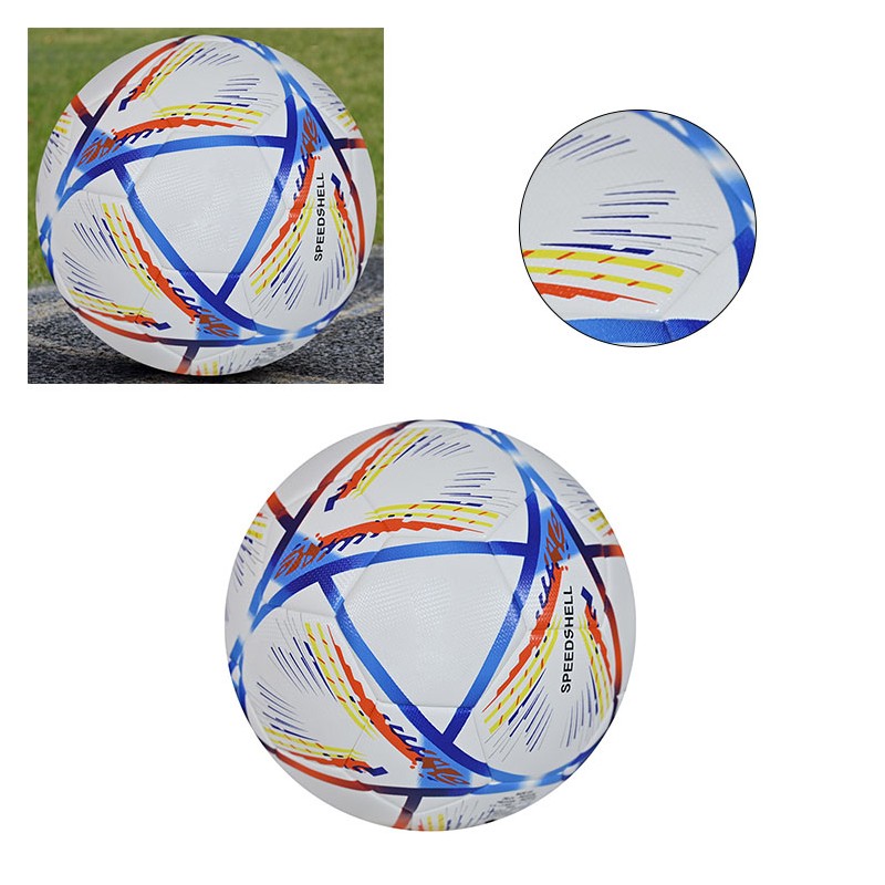 Training Soccer Ball PU No. 5 Symbol Highly Elastic Inflatable