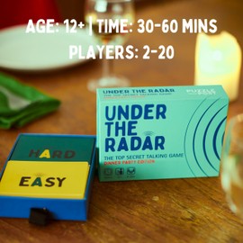 Puzzle Post Under The Radar Top Secret Talking Game | Party Game | For Adults and Families (Dinner Party Edition)