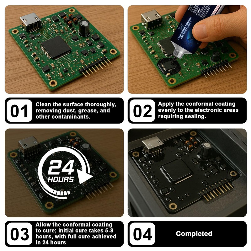 200ml Black Conformal Coating for Electronics, Potting Compound for Circuitry