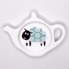 Sheep - Teal Tapestry Design Fine Bone China Teabag Tidy