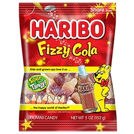 Haribo Gummi Candy, Fizzy Cola, 5 Ounce