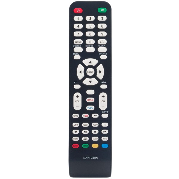 SAN-928A Universal Replace Remote for Sanyo TV GXCC GXFA GXBD