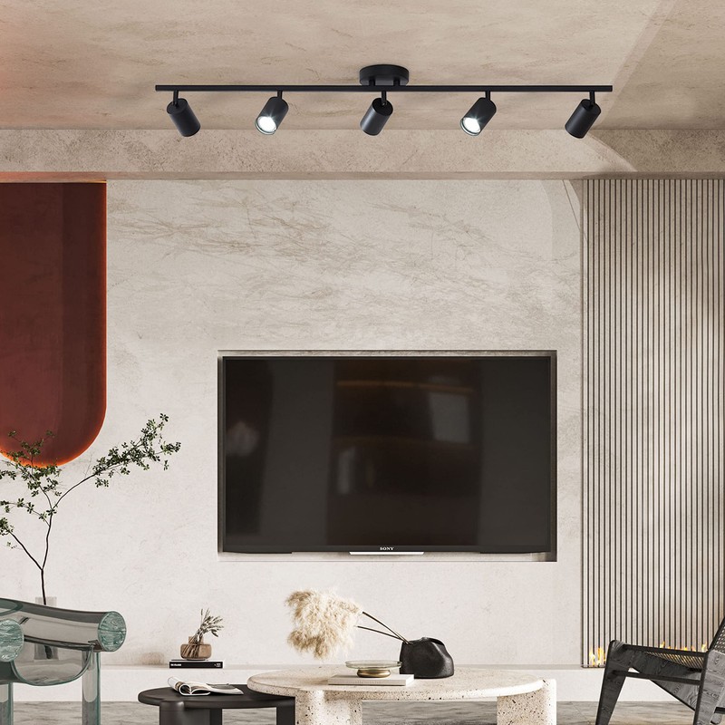 KCO Lighting 5 Light LED Track Lighting Adjustable 5 Way